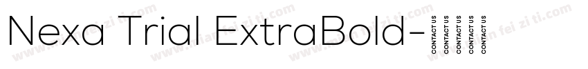 Nexa Trial ExtraBold字体转换